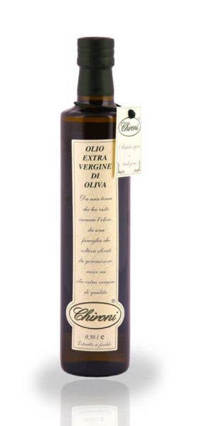 Olio Extra Vergine di Oliva Carletti – Bottiglia Fiasco 500 ml. con  salvagoccia – Prima Spremitura a Freddo – Antico Frantoio Carletti